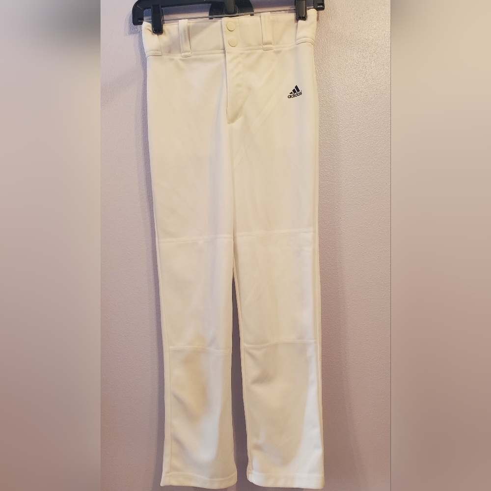 Boy's Adidas Aeroready Baseball Pant Straight Leg White Size M